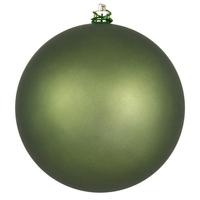 Vickerman 4" Juniper Matte Ball Drilled Christmas Ornament (6 Pack)