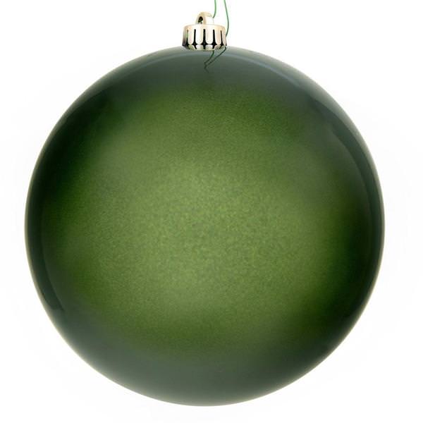 10" Juniper Candy Ball Drilled Christmas Ornament