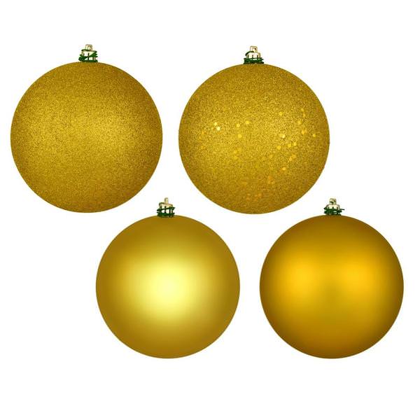 2.8" Medallion 4 Finish Ball Christmas Ornament (20 Pack)