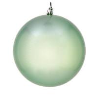 Vickerman 6" Gray Mint Candy Ball Christmas Ornament (4 Pack)