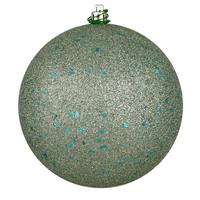 Vickerman 8" Gray Mint Sequin Ball Christmas Ornament