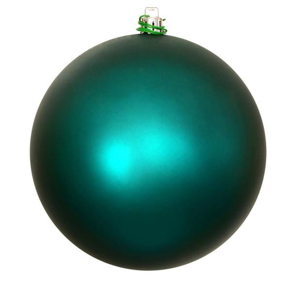 3" Dark Teal Matte Ball Christmas Ornament (12 Pack)