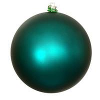 View 3" Dark Teal Matte Ball Christmas Ornament (12 Pack)