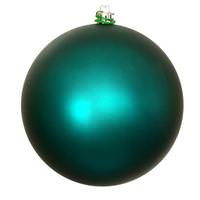 Vickerman 10" Dark Teal Matte Ball Christmas Ornament