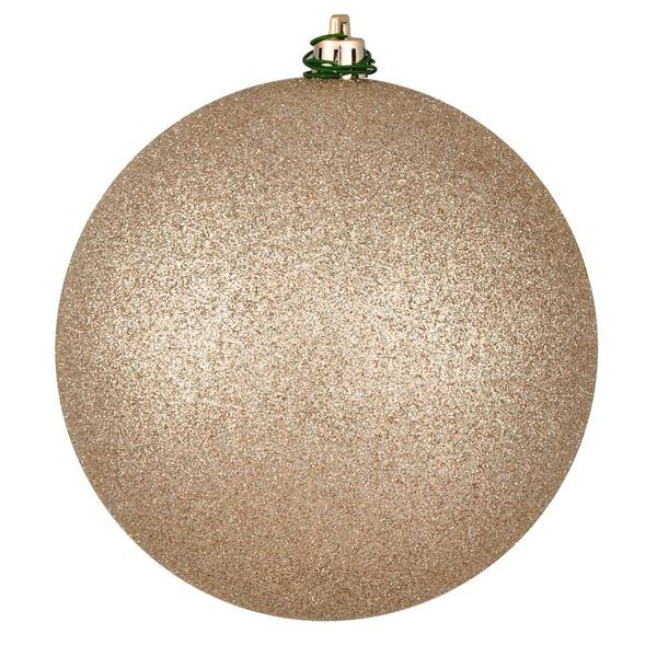 3" Oat Glitter Ball Christmas Ornament (12 Pack)