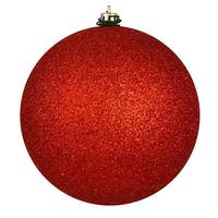 View 8" Bittersweet Glitter Ball Christmas Ornament