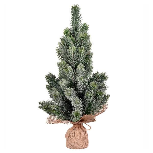19" Frosted Spruce Sapling Artificial Christmas Tree