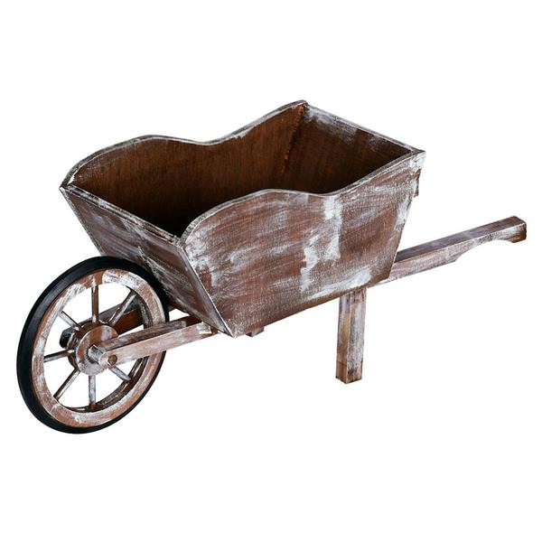 22" Wooden Wheel Barrow