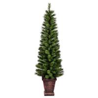 Vickerman 7' x 25" Artificial Potted Taft Pine Christmas Tree
