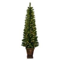 Vickerman 6' x 23" Artificial Taft Pine 200 Warm White Lights Christmas Tree