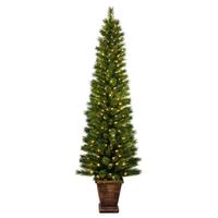 Vickerman 7' x 25" Artificial Taft Pine 300 Warm White Lights Christmas Tree