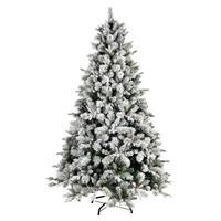 Vickerman 4.5' x 34" Flocked Ellis Pine Artificial Christmas Tree