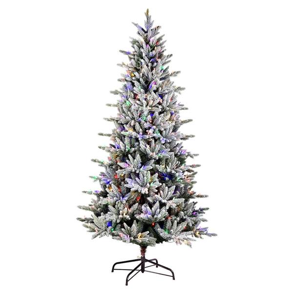 9' x 60" Artificial Porthill Pine 1000 Multi-Colored Lights Christmas Tree