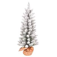 Vickerman 3' x 16" Flocked Norris Pine Artificial Christmas Tree