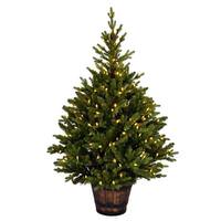 Vickerman 5' x 32" Artificial Reeder Pine 300 Warm White Christmas Tree