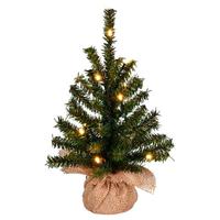 Vickerman 14" x 10" Artificial Wolf Creek Pine 10 Warm White Lights Artificial Christmas Tree