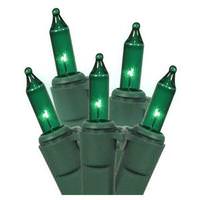 View 50 Light 23' Green Wire Green Miniature String with 5.5" Spacing