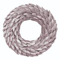 Vickerman 20" Artificial Rose Silver Aster Bean Wreath