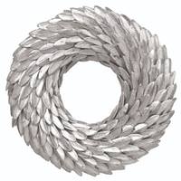 Vickerman 25" Artificial Champagne Aster Bean Christmas Wreath