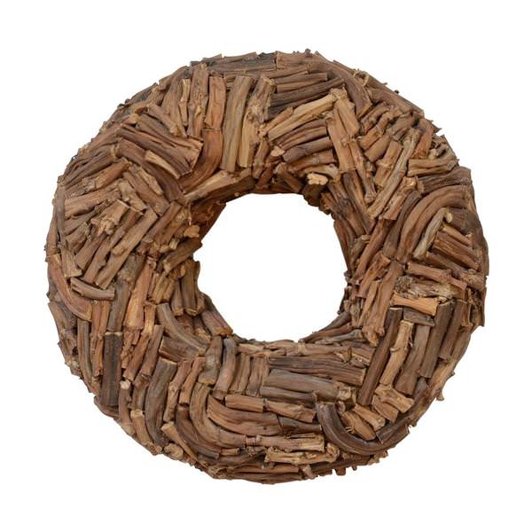 25" Natural Banana Stick Cut Wreath
