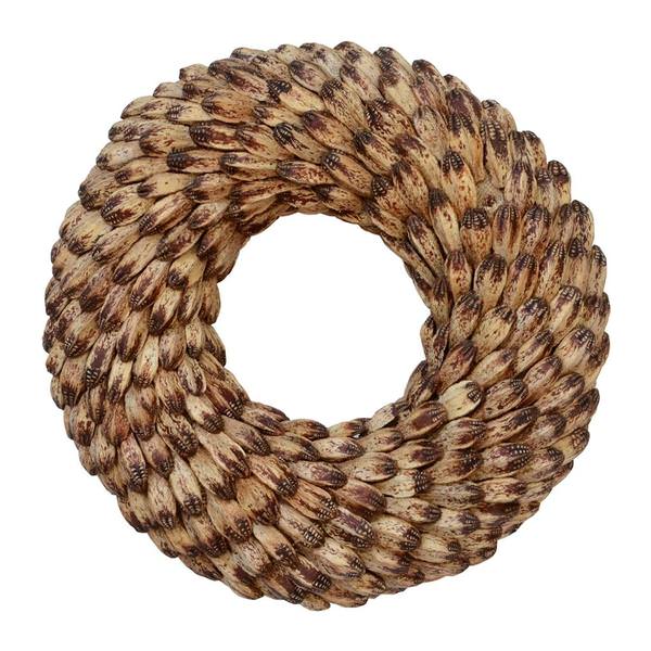 25" Artificial Natural Mehogony Christmas Wreath