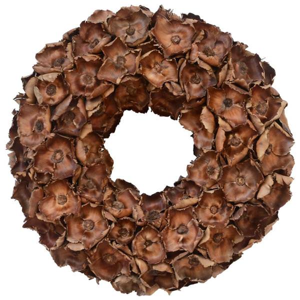 25" Natural Palm Cap Wreath