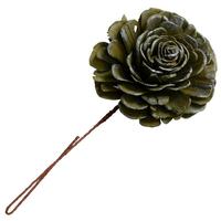 Vickerman 2"-6" Olive Green Preserved Rose (23 pack)