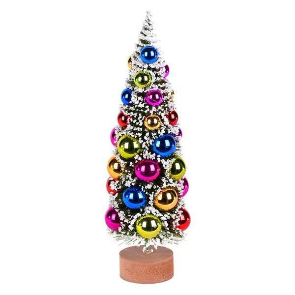 12" Frosted Green Pine Artificial Christmas Tree