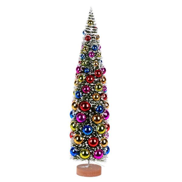 24" Frosted Green Pine Artificial Christmas Tree