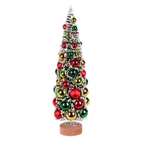 18" Frosted Green Pine Artificial Christmas Tree