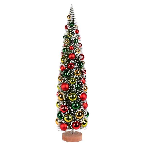 24" Frosted Green Pine Artificial Christmas Tree