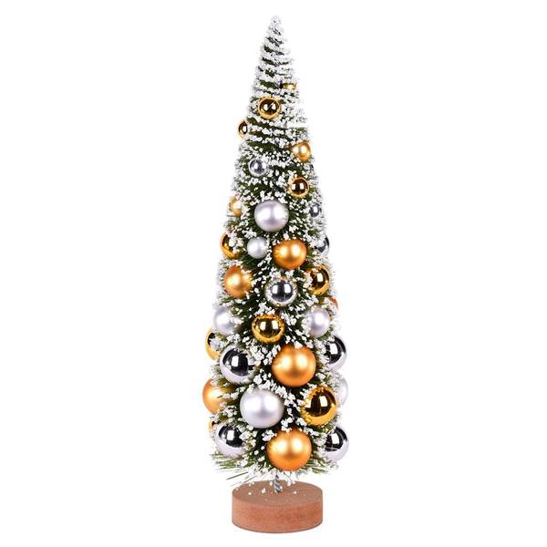18" Frosted Green Pine Artificial Christmas Tree