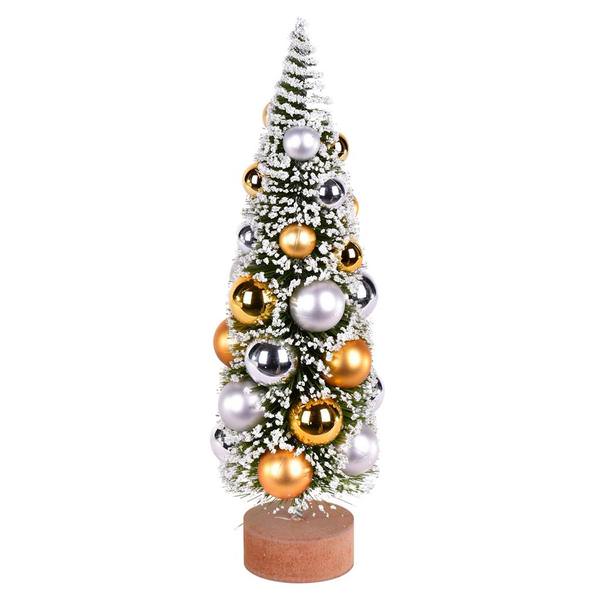 12" Frosted Green Pine Artificial Christmas Tree (2 Pack)