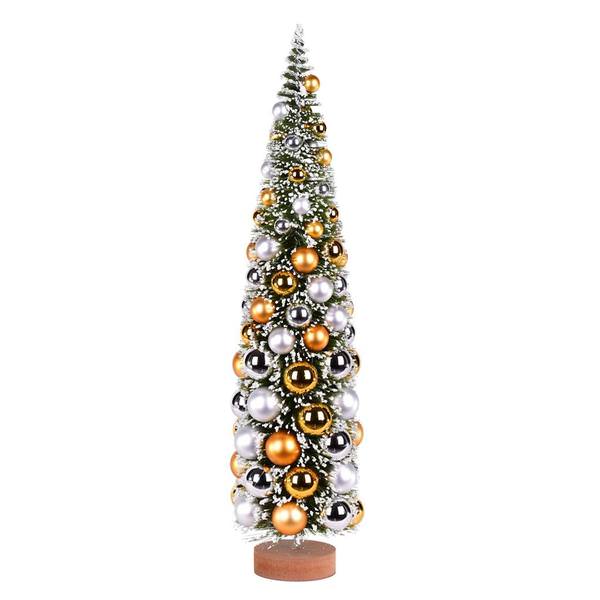 24" Frosted Green Pine Artificial Christmas Tree