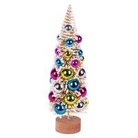 Vickerman 12" Frosted Gold Pine Artificial Christmas Tree (2 Pack)