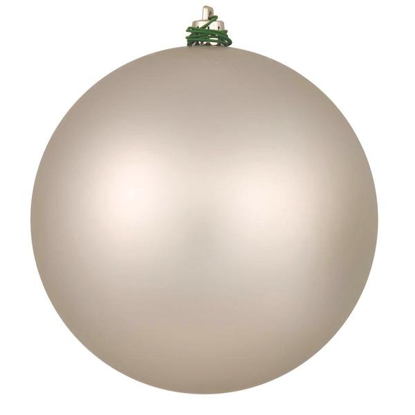 4.8" Oat Shiny Ball Christmas Ornament (4 Pack)