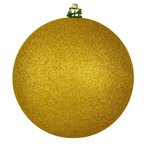 4.8" Medallion Glitter Ball Christmas Ornament (4 Pack)