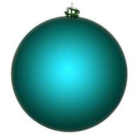 Vickerman 4.8" Dark Teal Shiny Ball Christmas Ornament (4 Pack)
