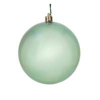 View 4.8" Gray Mint Candy Ball Christmas Ornament (4 Pack)