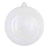 Vickerman 12" Clear Iridescent Ball Ornament