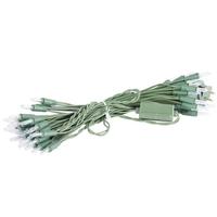 Vickerman 50 Light 37.5' Green Wire Multi-Color LED Miniature String with 9" Spacing