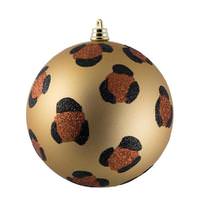 Vickerman 4.8" Copper Gold Matte Leopard Ball Christmas Ornament (4 Pack)
