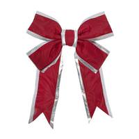 Vickerman 60" x 75" 14" Red-Silvr Nylon Outdoor Bow Sz