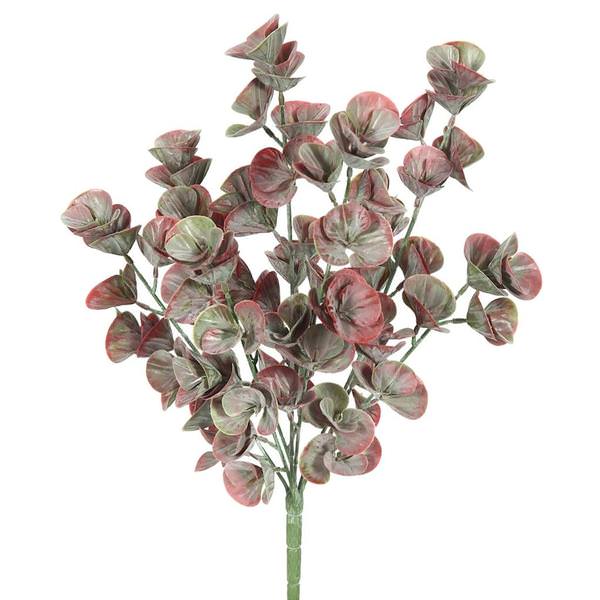 13" Artificial Frosted Mini Leaf Bush (3 pack)