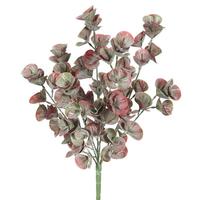 Vickerman 13" Artificial Frosted Mini Leaf Bush (3 pack)