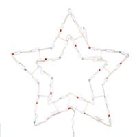 Vickerman 17" x 17" Star Window Decor Red/White/Blue 35 Wide Angle LED Lights