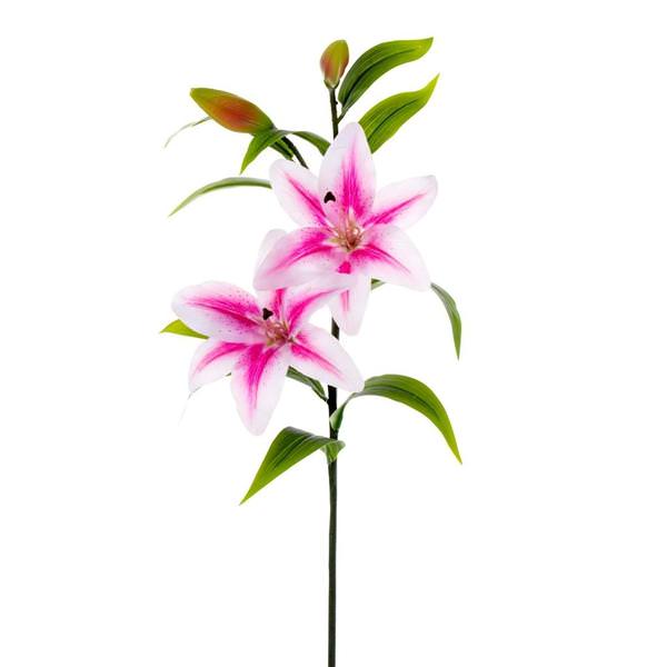 32" Artificial Pink Tiger Lily Stem (2 Pack)