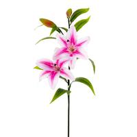 Vickerman 32" Artificial Pink Tiger Lily Stem (2 Pack)