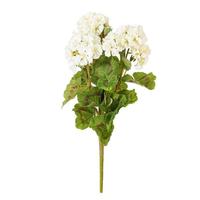 Vickerman 18" Artificial White Geranium Bush (4 Pack)