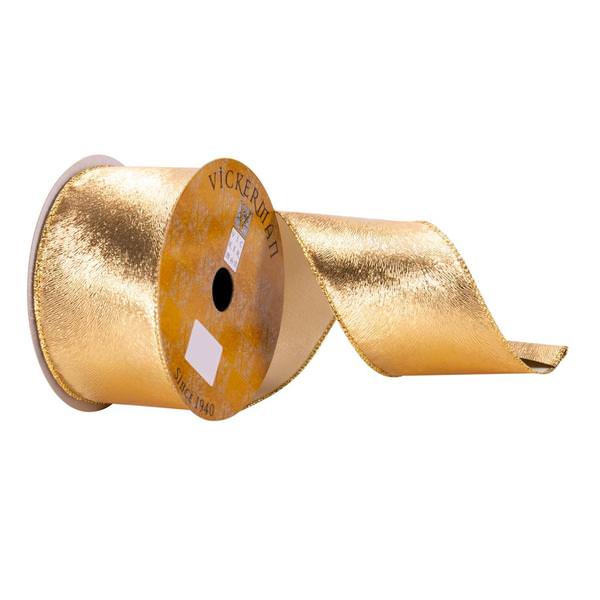 2.5" x 10Yd Gold Ribbon